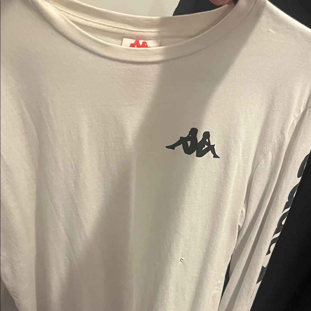 Kappa Men's Classic White Long Sleeve Tee